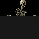 Skeleton Peeking